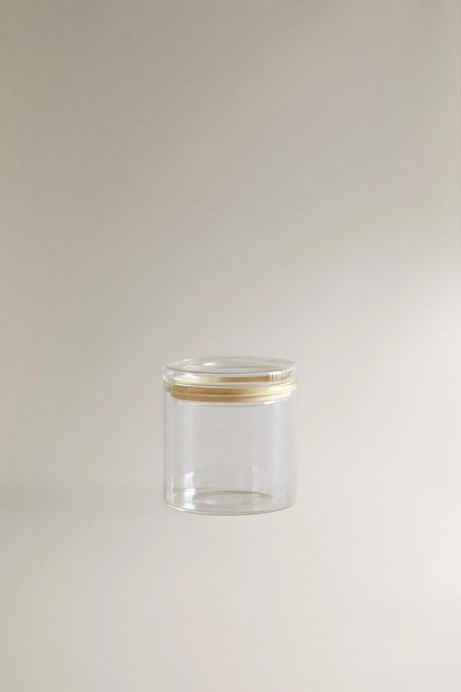 BOROSILICATE GLASS STORAGE JAR