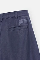 PANTALON COUPE DÉCONTRACTÉE À PLIS