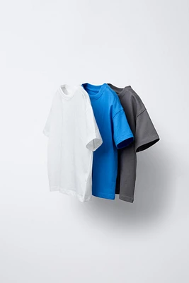 THREE-PACK OF PLAIN T-SHIRTS