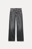 TRF MID-RISE WIDE LEG JEANS