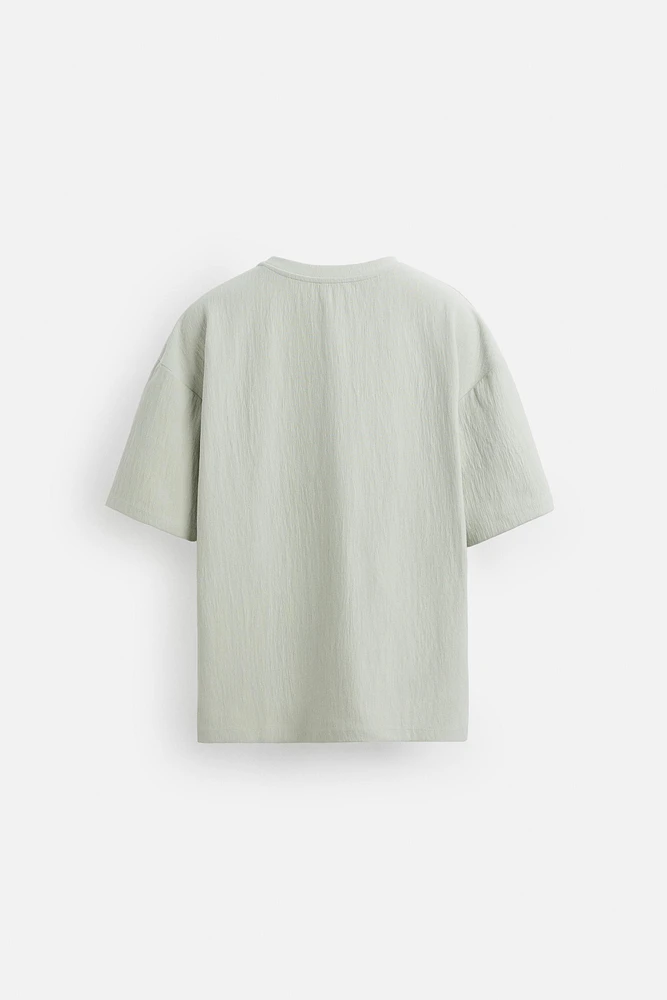 RELAXED FIT STRUCTURED T-SHIRT