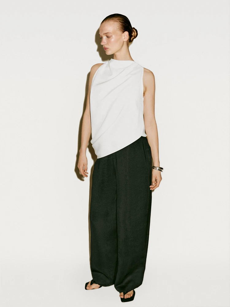 Top fluide drapé asymétrique - Limited Edition