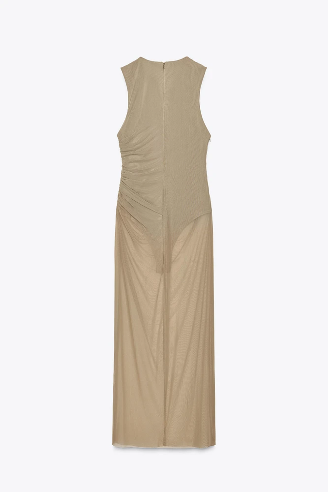 ROBE MIDI TULLE BODY