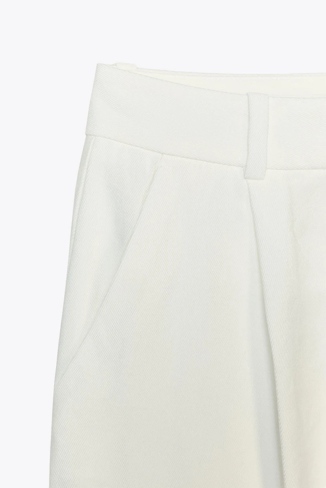PANTALON LARGE À PINCES