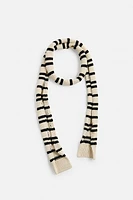 LIMITED EDITION STRIPED KNIT SCARF