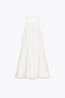 ROBE COURTE HALTER GODETS