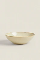 STONEWARE SALAD BOWL