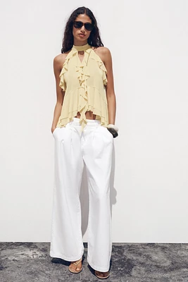 TOP HALTER VOLANTS