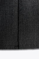 TEXTURED BANDEAU MIDI DRESS