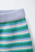 STRIPED KNIT SKIRT