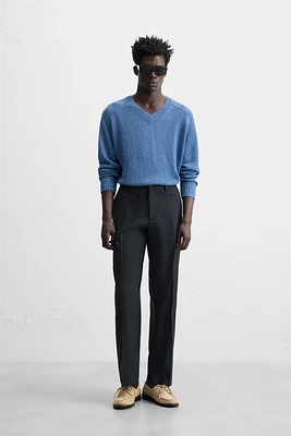 HEMP WOOL SUIT PANTS