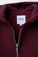 HOODED SWEATSHIRT WITH ZIP