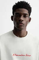 CONTRAST PRINT T-SHIRT