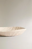 TEXTURED CERAMIC SOAP DISH