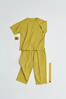 ENSEMBLE T-SHIRT ET PANTALON LARGE UNI