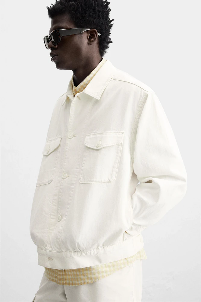 COTTON - HEMP DENIM JACKET