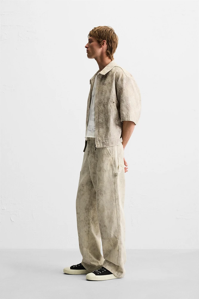 PANTALON DE CHARPENTIER À IMPRIMÉ ABSTRAIT