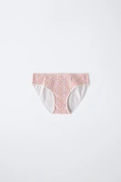 6- ANS/ LOT DE SIX CULOTTES PATCHWORK ET FLEURS RIB