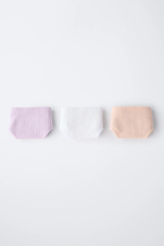 8-14 ANS/ LOT DE TROIS CULOTTES SEAMLESS