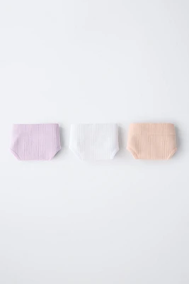 8-14 ANS/ LOT DE TROIS CULOTTES SEAMLESS