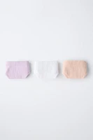 8-14 ANS/ LOT DE TROIS CULOTTES SEAMLESS