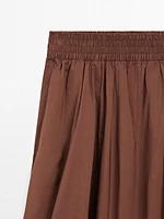 Jupe midi ample avec bandes