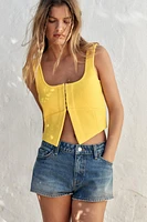 BASIC KNIT CROP TOP