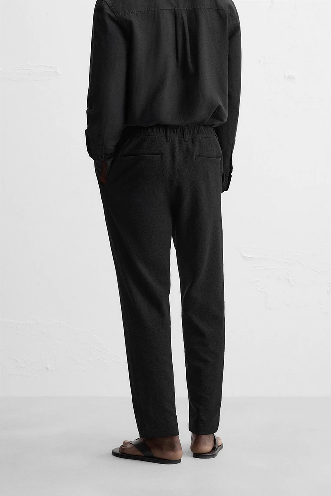 PANTALON À TEXTURE