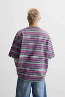 STRIPED JACQUARD T-SHIRT