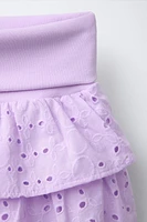 SCHIFFLY RUFFLE WAIST SKIRT