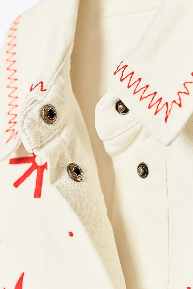 ZW COLLECTION EMBROIDERED OVERSHIRT