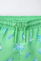 6-14 ANS/ SHORT DE BAIN PALMIERS ET SURF