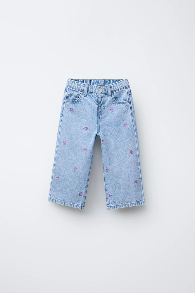 JUPE-CULOTTE EN JEAN AVEC LACETS