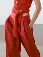 Pantalon fluide à pinces