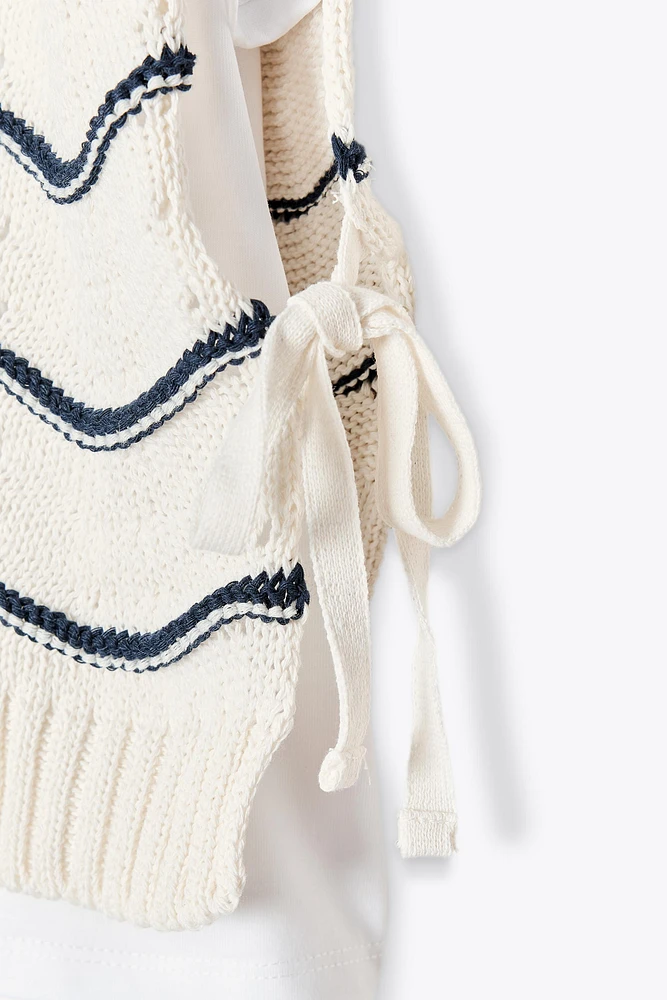COMBINATION TRICOT VEST
