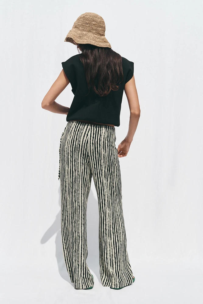 PANTALON PARÉO LARGE RAYURES