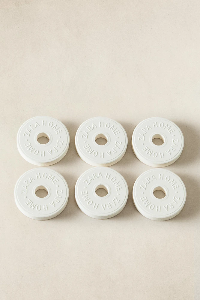 LOT CÉRAMIQUE PARFUMÉE WHITE POWDERY (LOT DE 6)