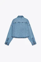 Z1975 CROPPED OVERSIZED DENIM SHIRT