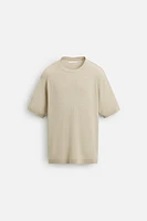 T-SHIRT EN MAILLE JACQUARD