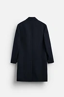 STRUCTURED WOOL BLEND COAT