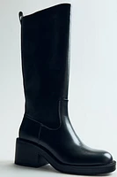 WIDE HEELED BOOTS