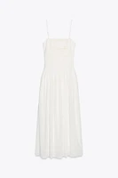 ROBE MIDI FLEURS BRODÉES