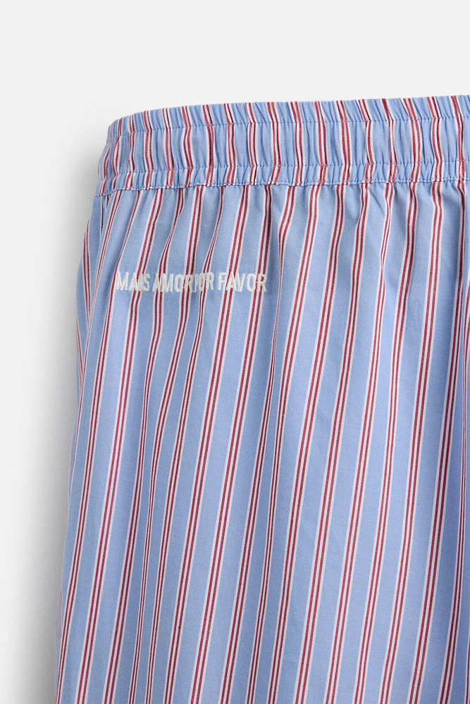 LIMITED EDITION STRIPED POPLIN PANTS