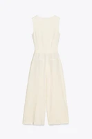 COMBINAISON LONGUE STYLE GILET AVEC LIN