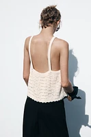 TOP CROCHET NŒUDS