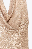 SEQUIN MIDI DRESS