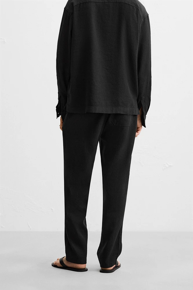 PANTALON LIN ET COTON