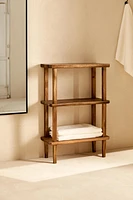 ACACIA WOOD SHELVING UNIT