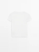 T-shirt à manches courtes en coton mélang