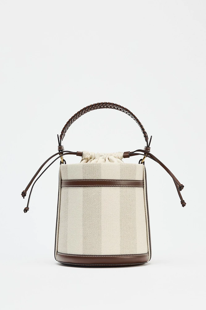 BUCKET CANVAS RAYURES